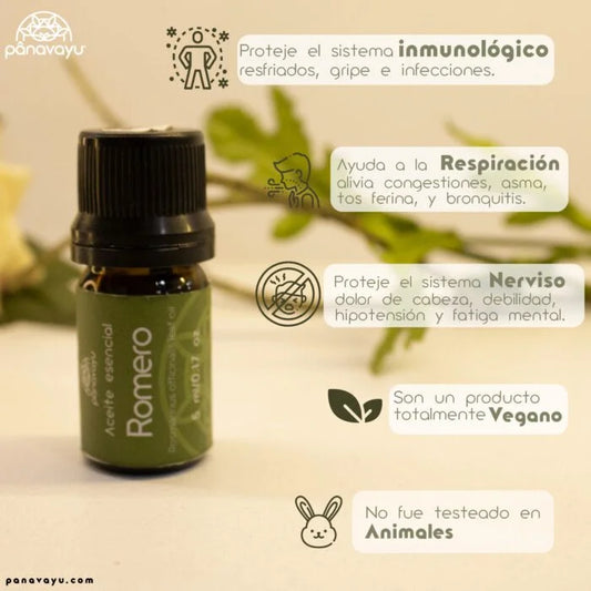 Aceite esencial de romero cosmética orgánica Izana Naturals