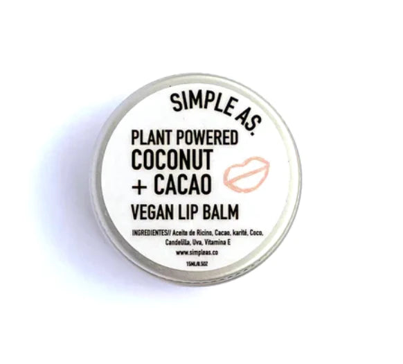 Balsamo labial reparador coco cacao tienda ecológica bogotá Izana Naturals