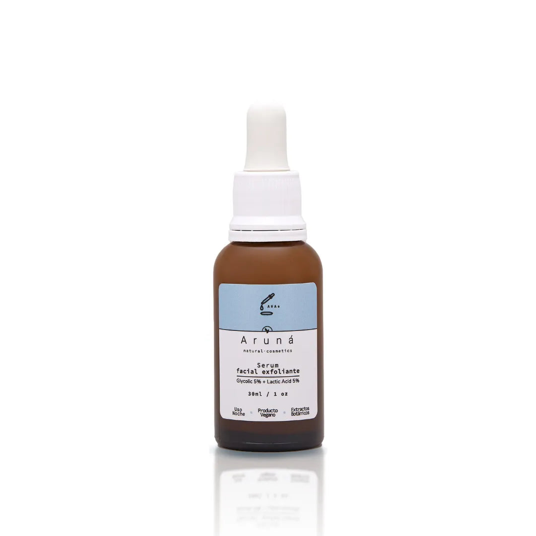 Tratamiento Facial Serum Exfoliante Ácido Glicólico y acido Láctico amigables con el medio ambiente Izana Naturals