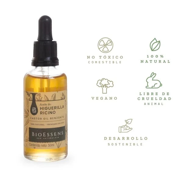 Aceite de ricino para el crecimiento del cabello y cuero cabelludo Izana Naturals